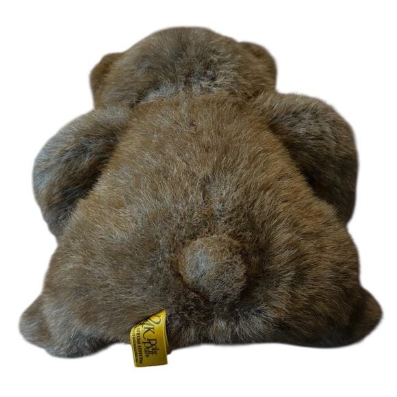 VTG 24K Polar Puffs Plush Bear 1993 5774 Tags Hugly Bugly ~ 13” Groundhog - Picture 5 of 6